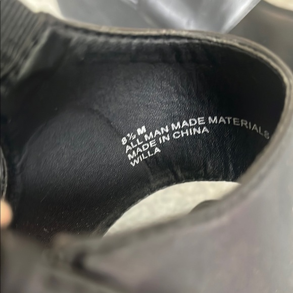 Aerosoles Black Wedge Willa  Sandals 8.5 Size - Picture 4 of 8